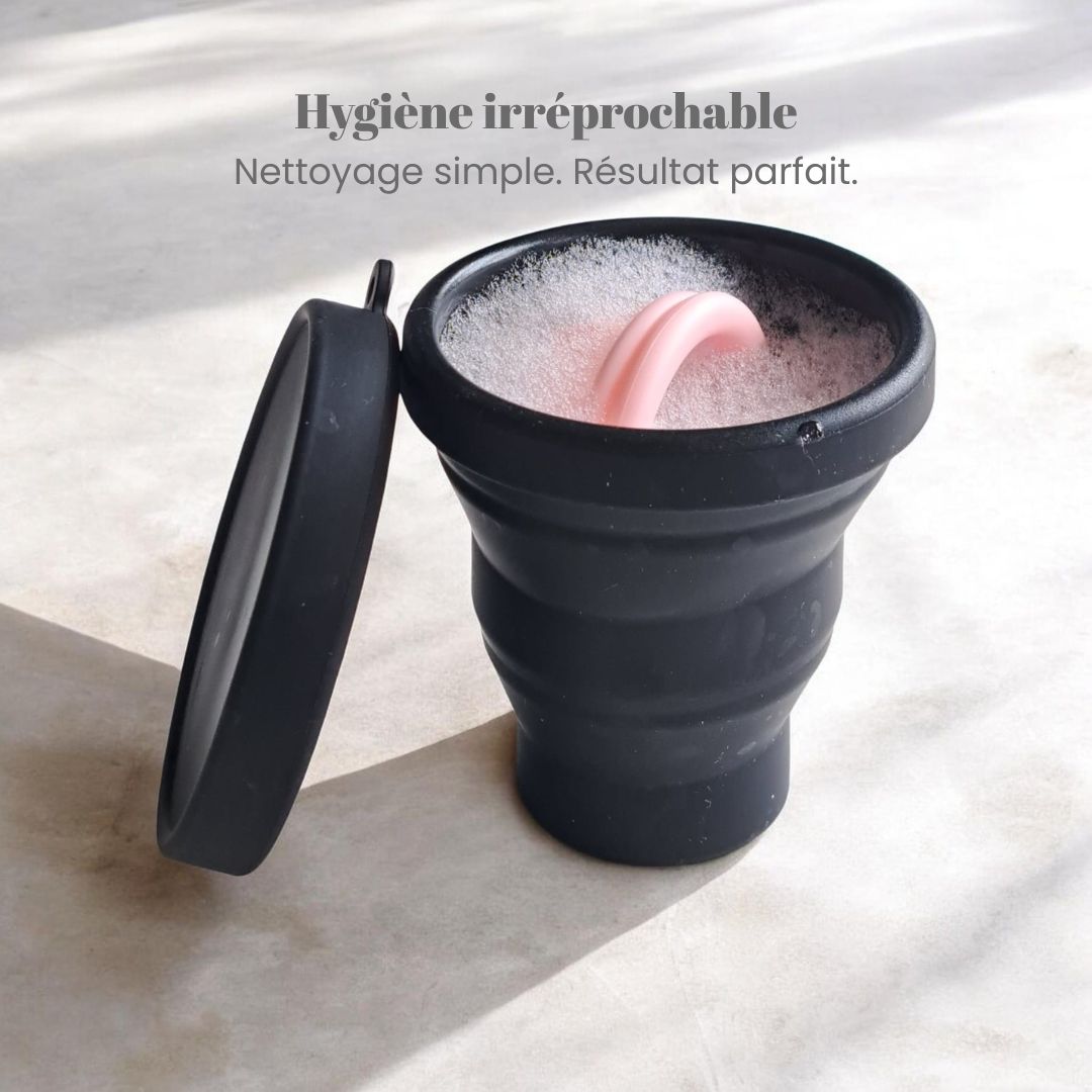 "Hygie" Le Stérilisateur compact & pliable pour disque menstruel Reglevolution